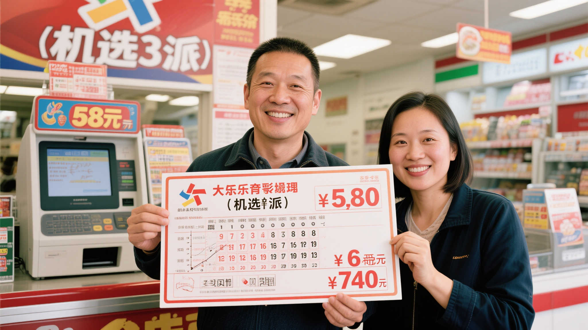 男彩民机选3注喜获大乐透58万,女彩民仅花6元中奖74万 男彩民机选3注喜获大乐透58万,女彩民仅花6元中奖74万