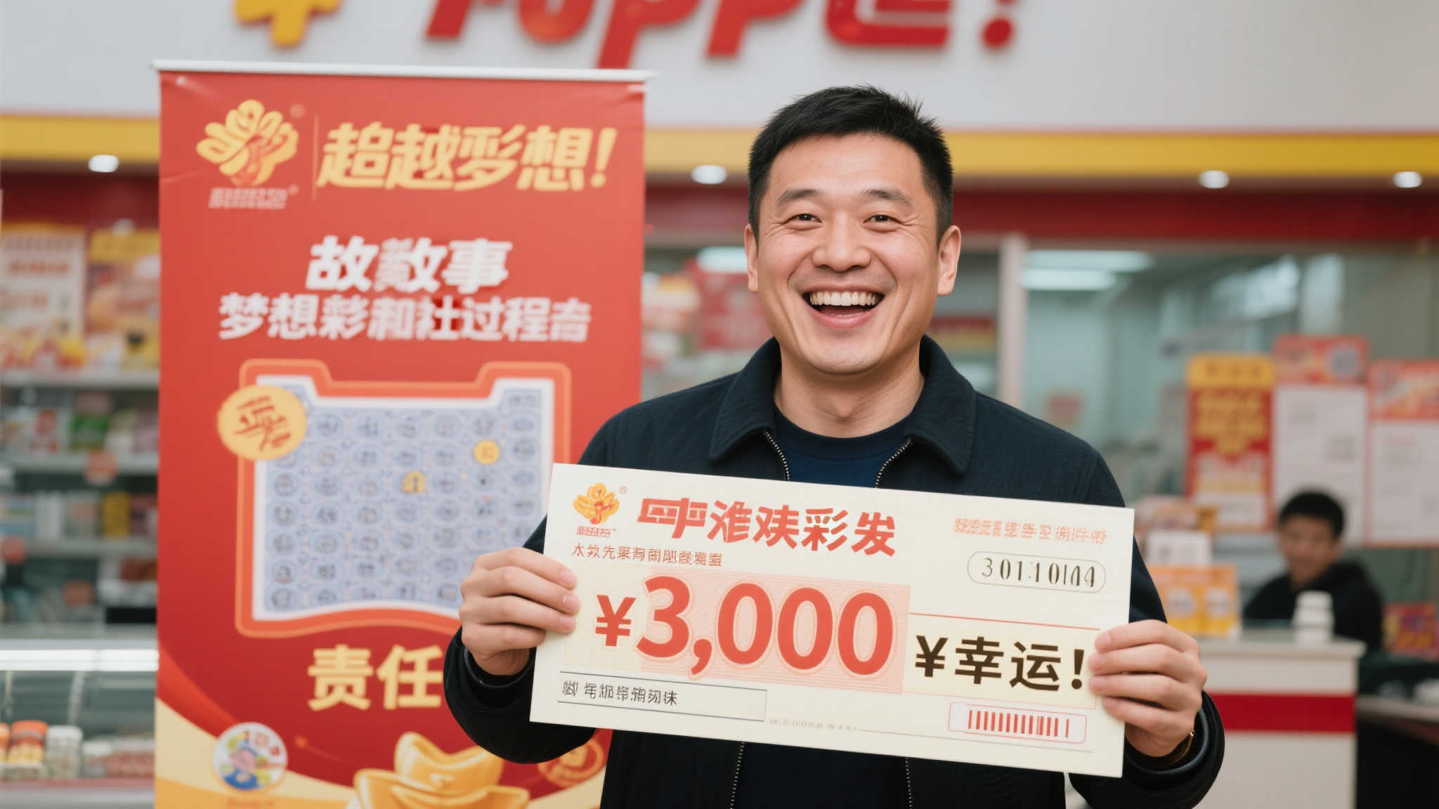 男子坚持守号4月终揽双色球1899万 现场慷慨捐款10万