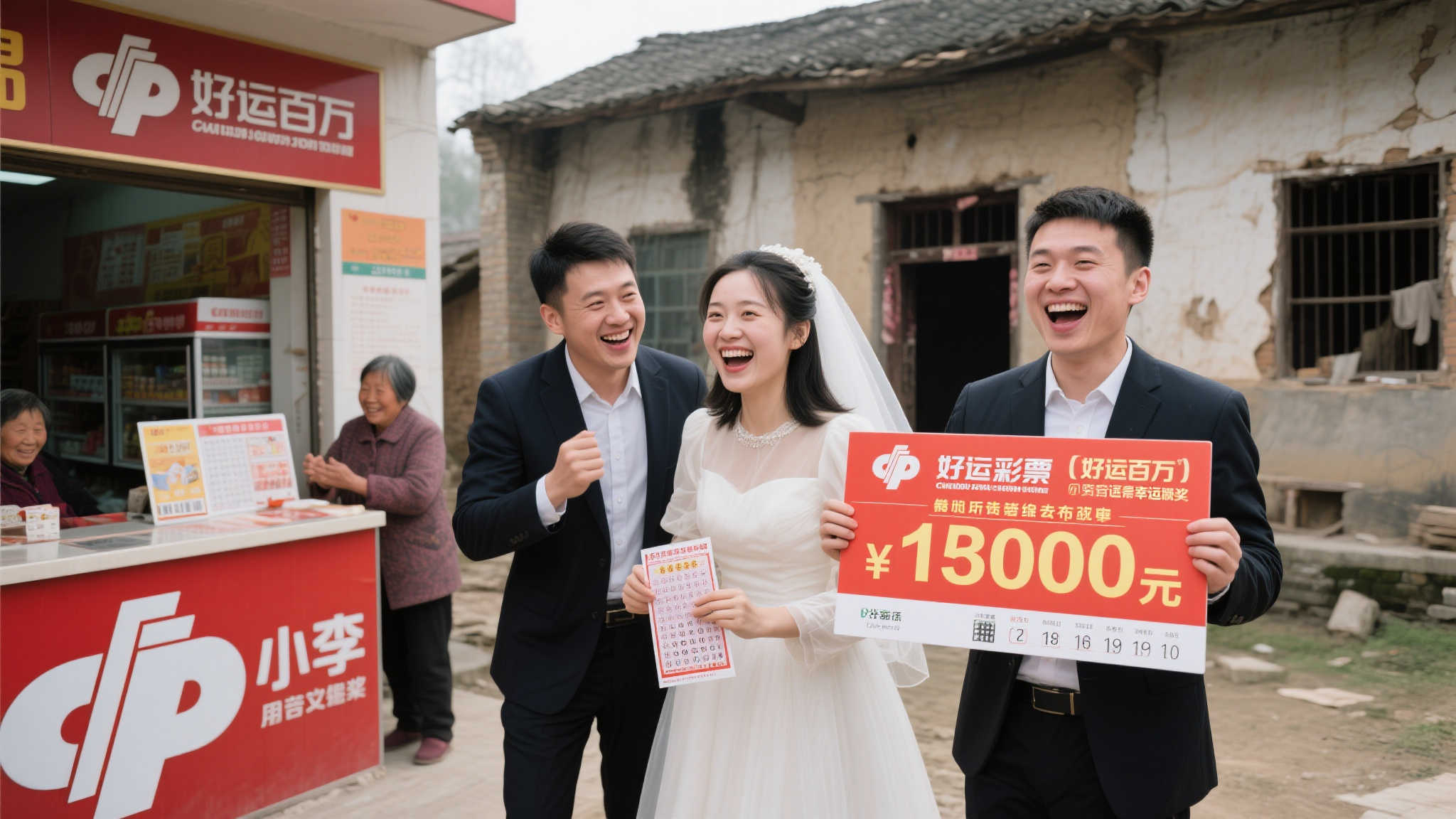 年轻夫妇喜中福彩“好运百万”100万 计划翻新老家旧宅