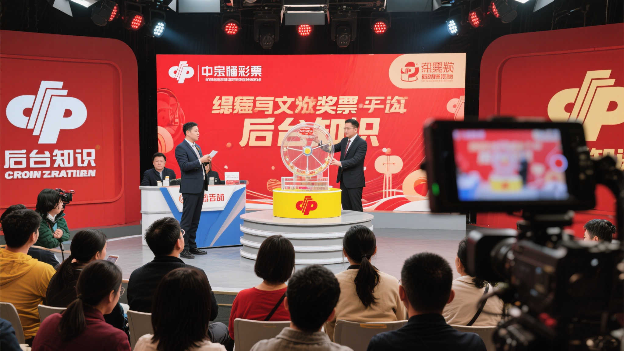 河南福彩观摩团走近双色球直播现场