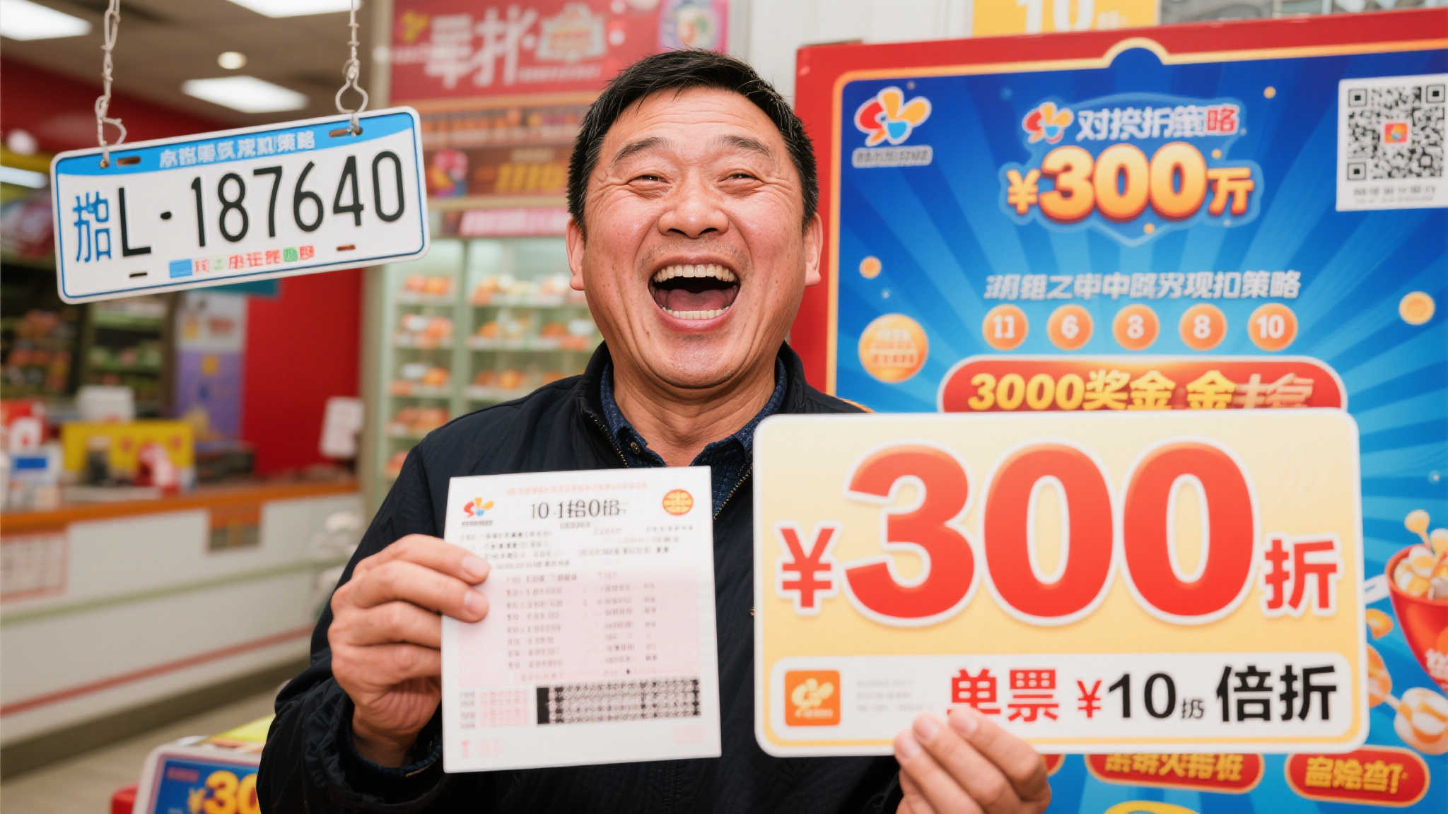 彩民凭车牌号灵感倍投,喜中排列五300万大奖 彩民凭车牌号灵感倍投,喜中排列五300万大奖