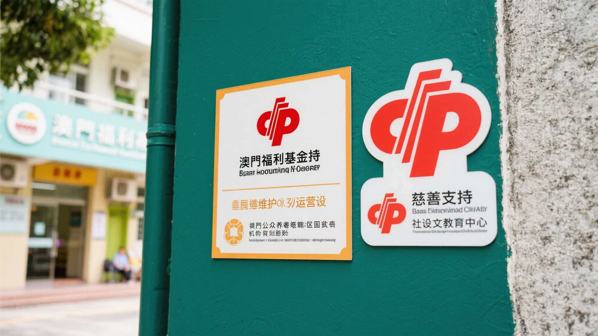 肇庆福彩公益项目资助标牌展示全市风采