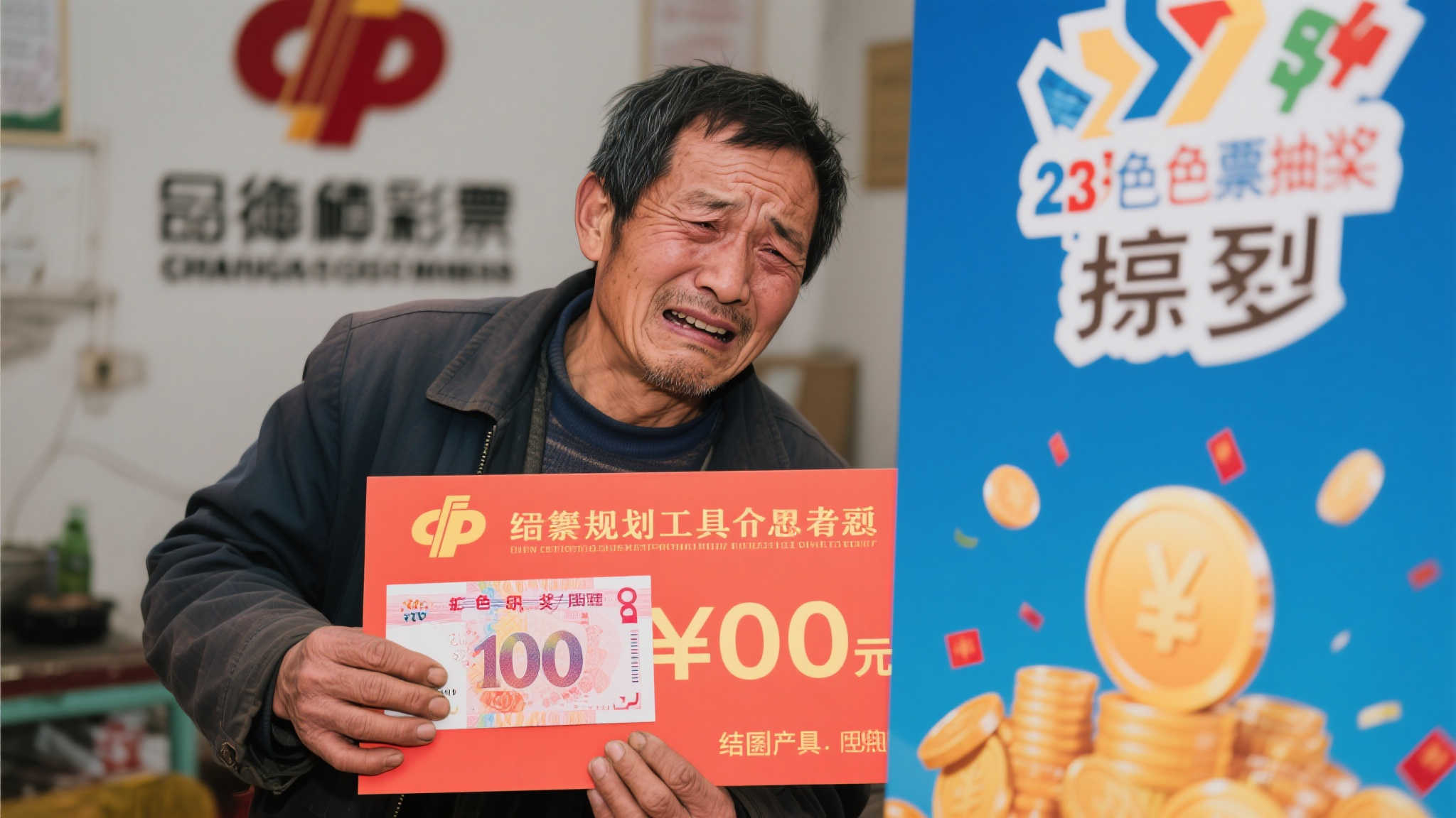 务工农民喜中双色球1002万：席前幸运降临，感恩接福