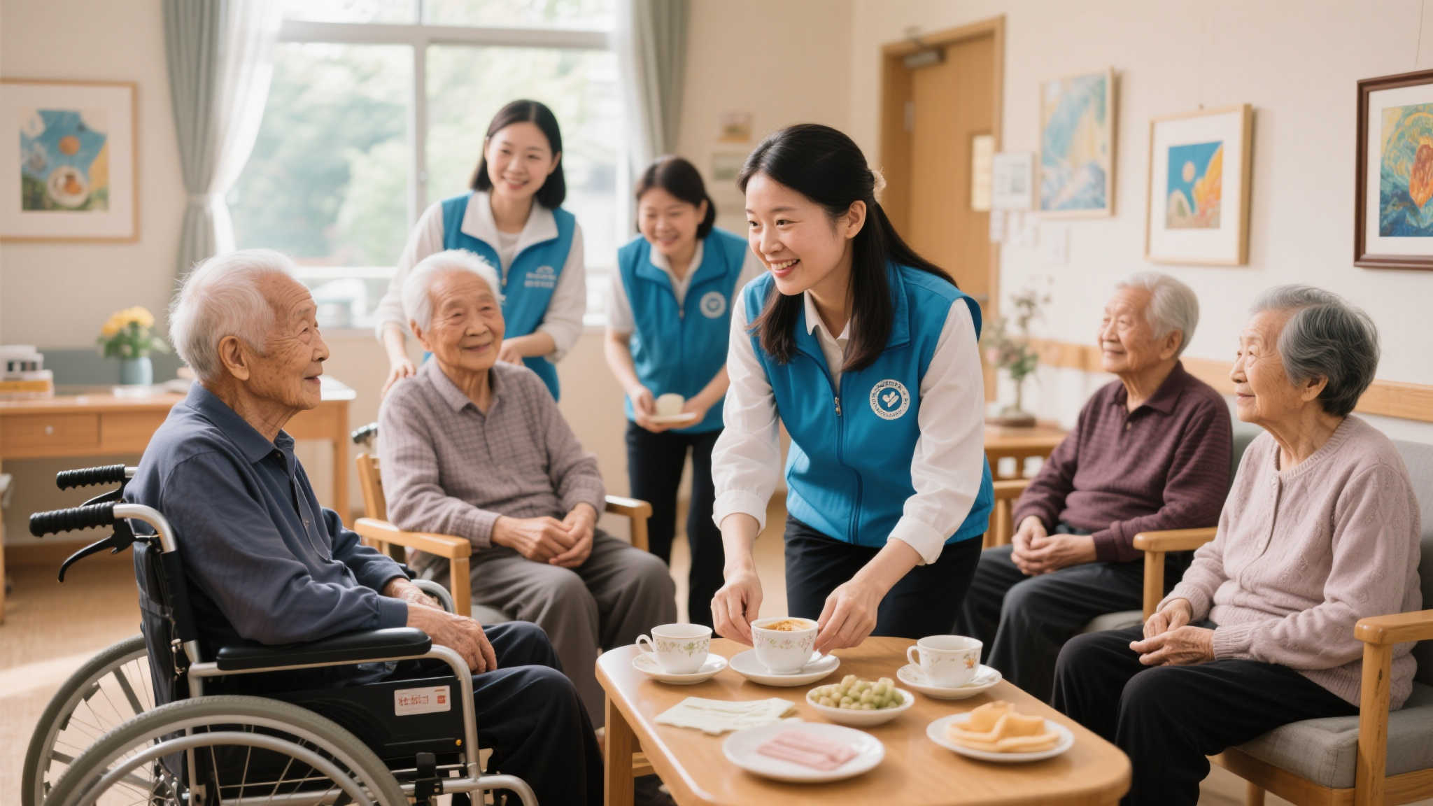 福彩携手社工，共创敬老院老人温馨生活