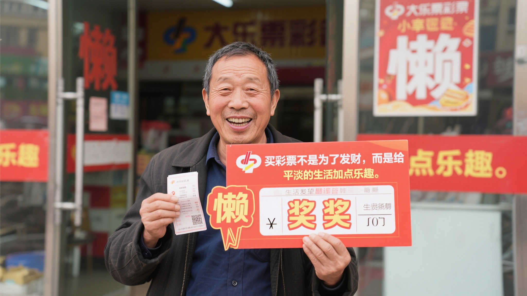 父亲懒得出门，女儿代买彩票喜中大乐透66万