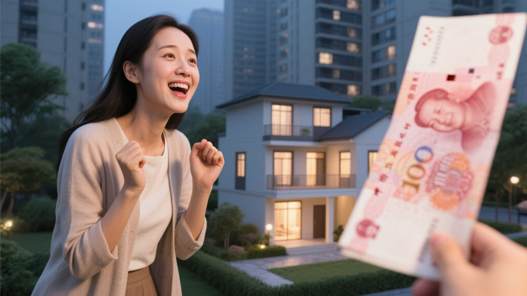 女子午休意外中奖1449万彩票：首付梦想成真